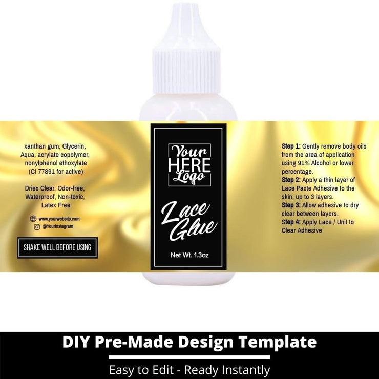 Lace Glue Template 62