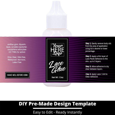 Lace Glue Template 64