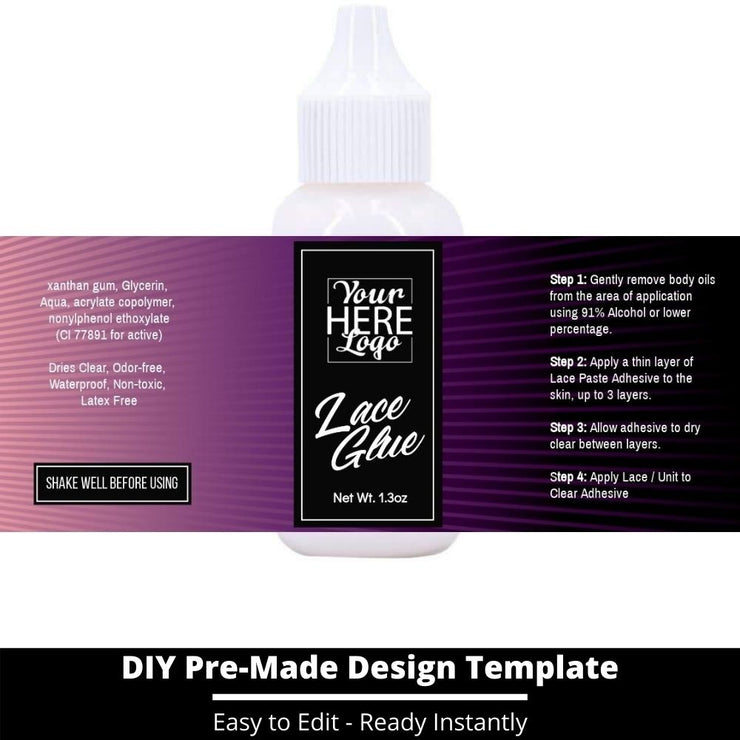 Lace Glue Template 64