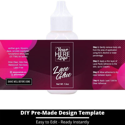 Lace Glue Template 65