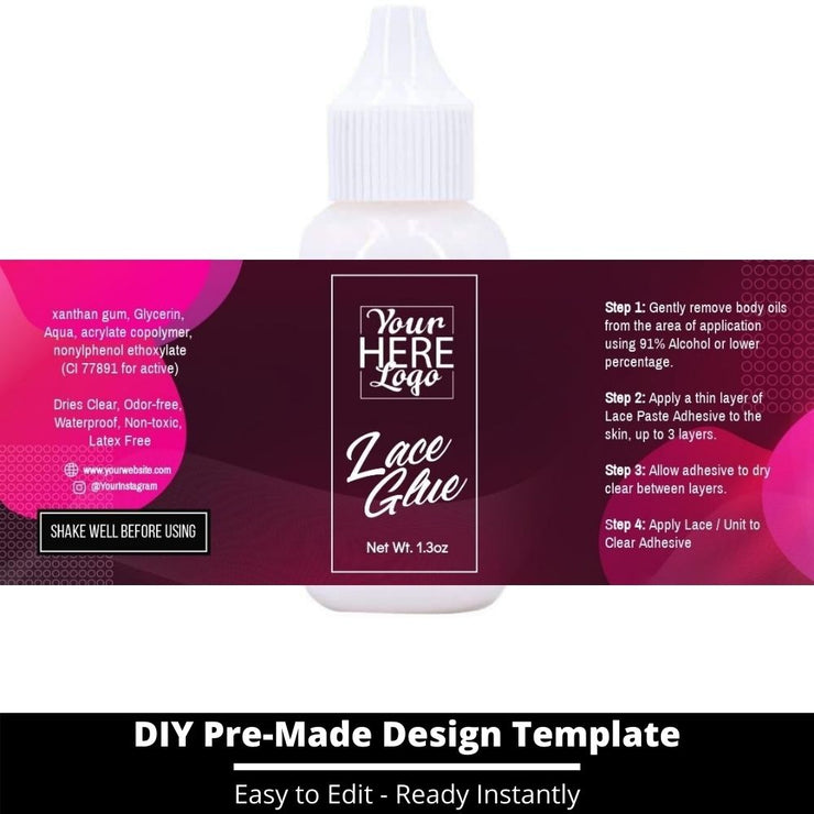 Lace Glue Template 65