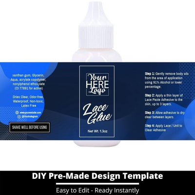 Lace Glue Template 66
