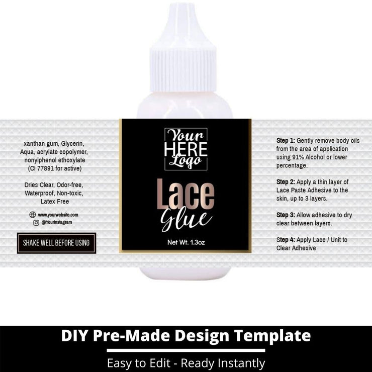 Lace Glue Template 68