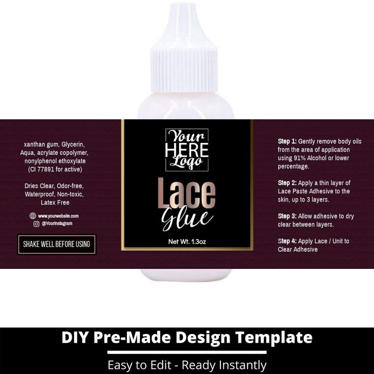 Lace Glue Template 69