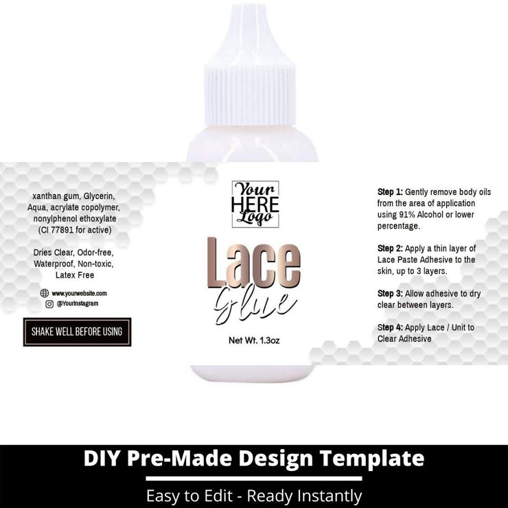 Lace Glue Template 70