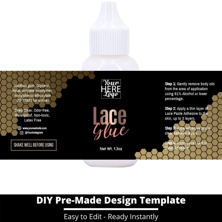 Lace Glue Template 71