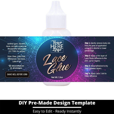 Lace Glue Template 75