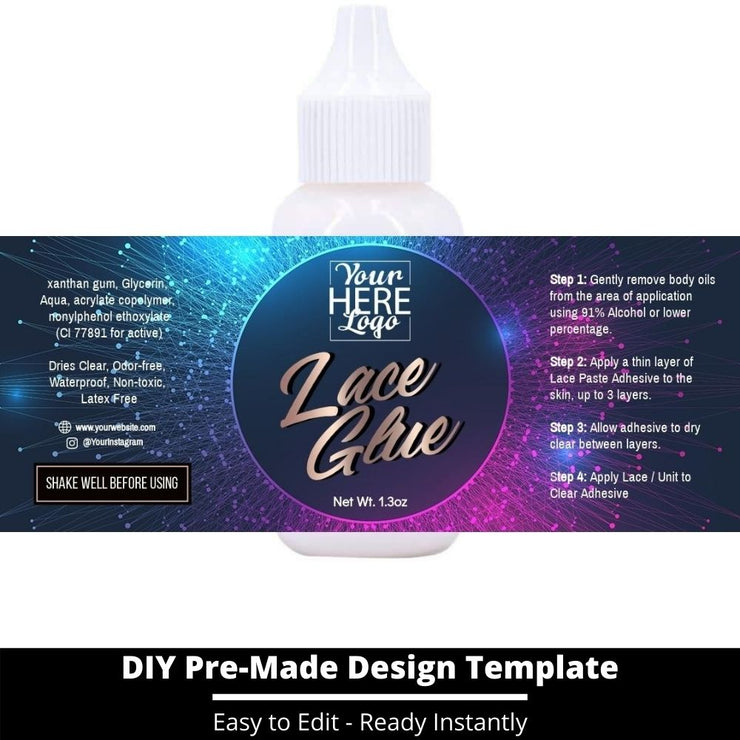 Lace Glue Template 75