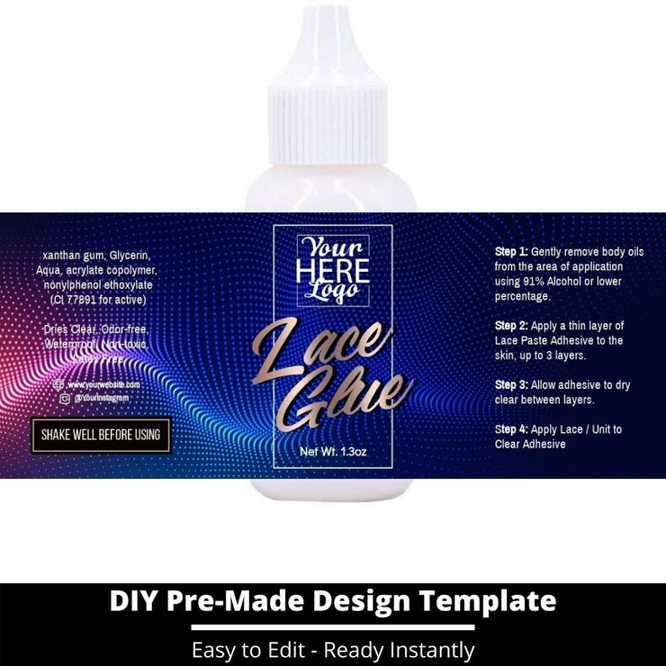 Lace Glue Template 79