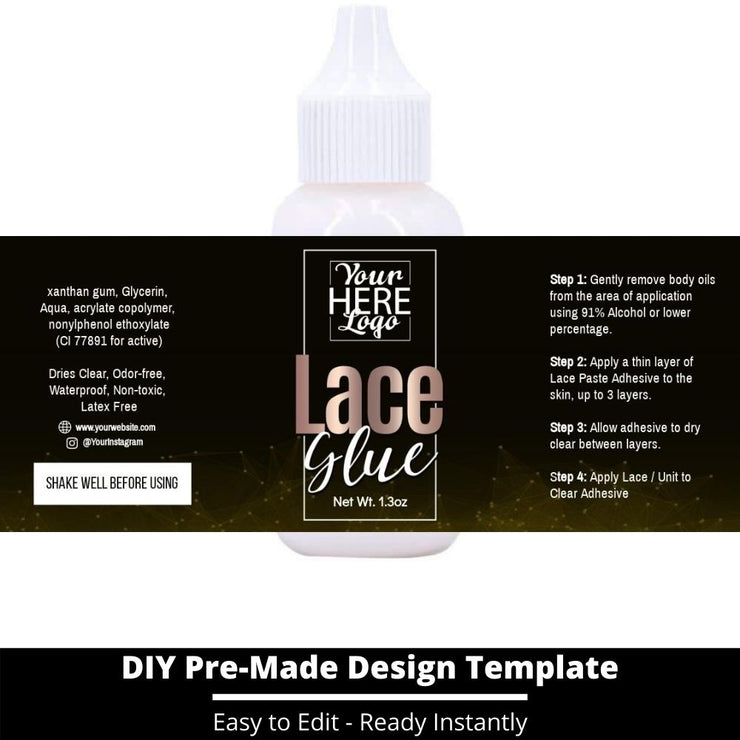 Lace Glue Template 83