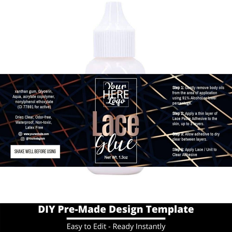 Lace Glue Template 84